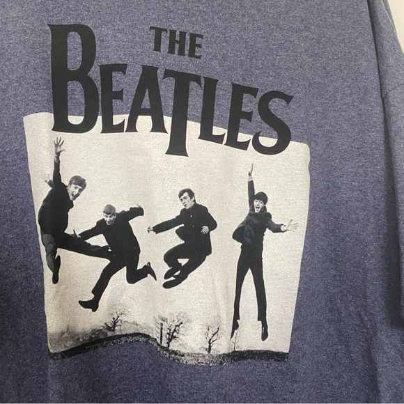 The Beatles T-shirt Men’s XXL‎ 2XL Heather Blue Graphic Band Jumping NEW - Picture 3 of 8